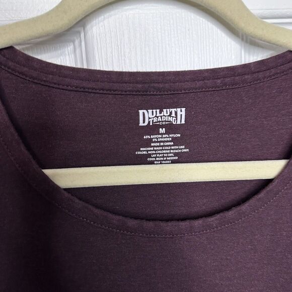 Duluth Trading Ponte Knit Long Sleeve Dress Size Medium Purple - Picture 5 of 9